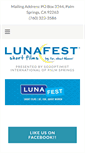 Mobile Screenshot of lunafestpalmsprings.com